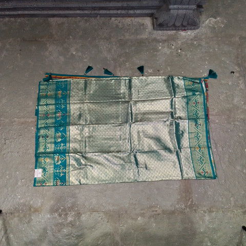 Fancy paithani turkish blue saree
