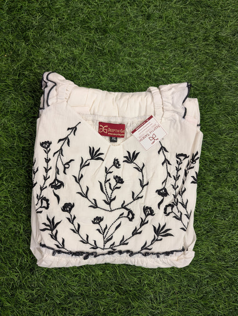Cotton Frock | White frock (113)
