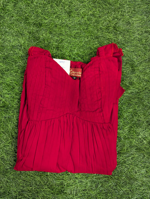 Cotton Frock | Red frock (114)