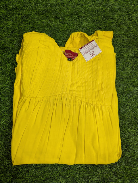 Cotton Frock | Yellow frock (116)