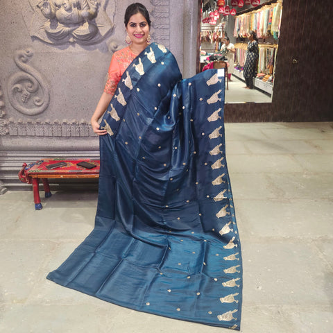 Satin Crepe Saree