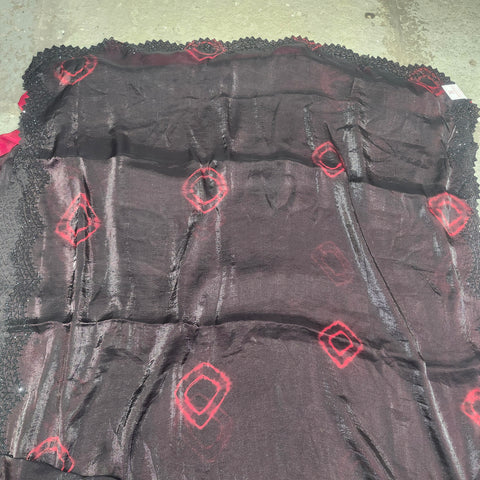 Black Tissue Organza Designer Sarees -- 2