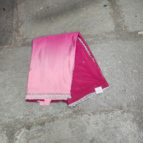 Pure crepe shaded sarees - party wear sarees
