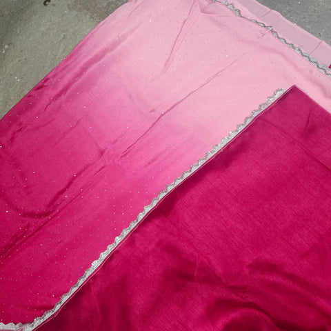 Pure crepe shaded sarees - party wear sarees