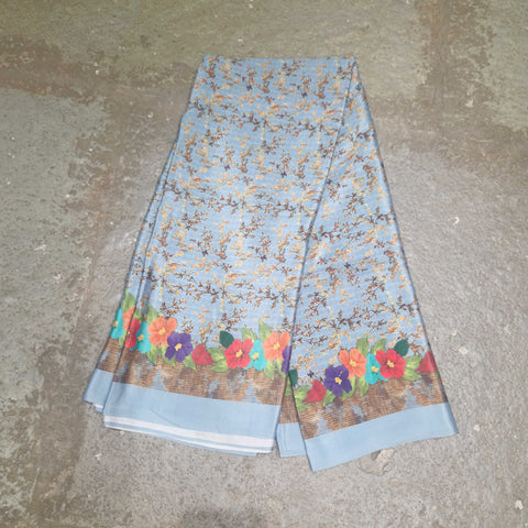 Satin Print Sarees