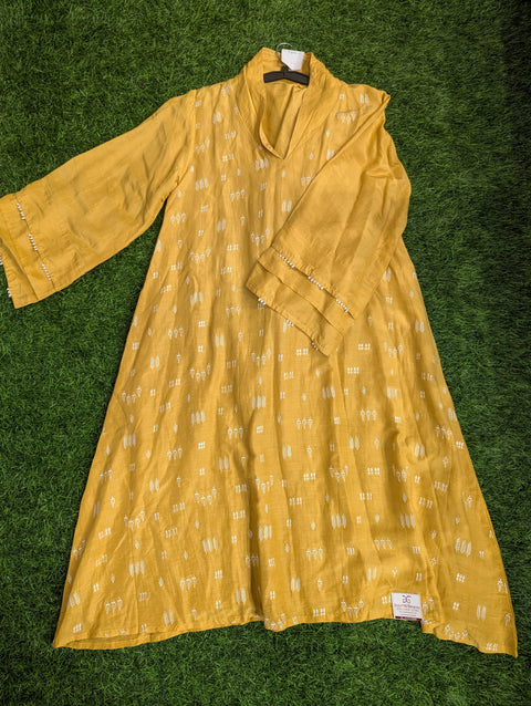 Premium Cotton Co-ord Set | Mustard Yellow Print (23)