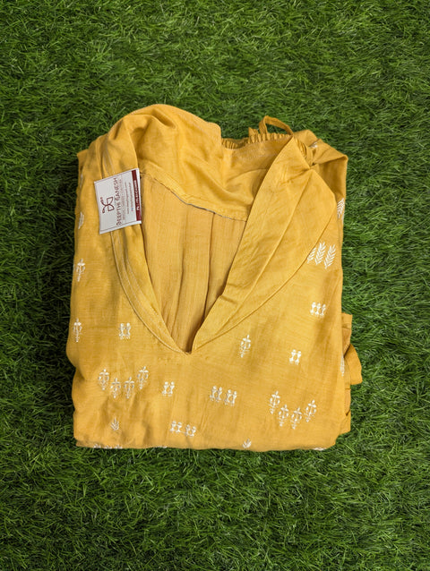 Premium Cotton Co-ord Set | Mustard Yellow Print (23)