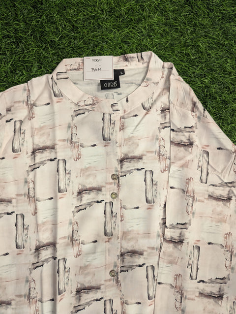 Lycra Crepe Kurti | White Printed (64)