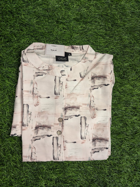 Lycra Crepe Kurti | White Printed (64)
