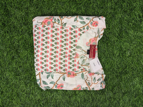 Cotton Printed Kurthi | White Floral Print (6)
