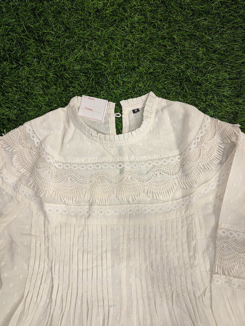 Cotton Printed Kurti | White Tunic (71)