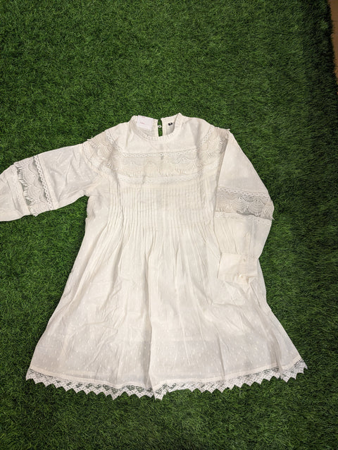 Cotton Printed Kurti | White Tunic (71)
