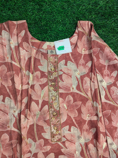 Premium Cotton Printed Kurtii | Maroon Floral Print (73)