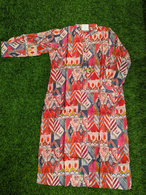 Cotton Printed Kurti | Multi digital print (95)