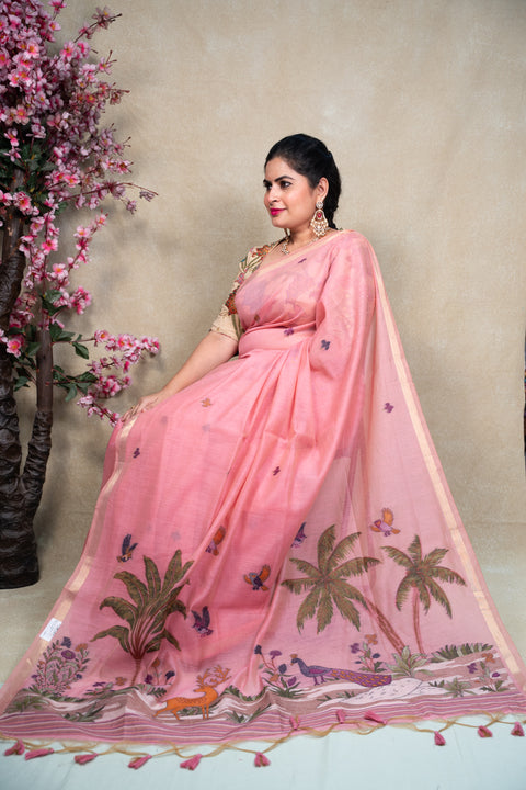 Cotton Kora Paithani
