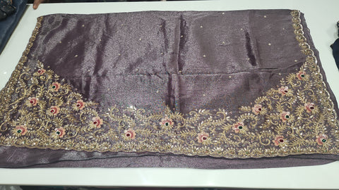 Cocktail Saree Brown