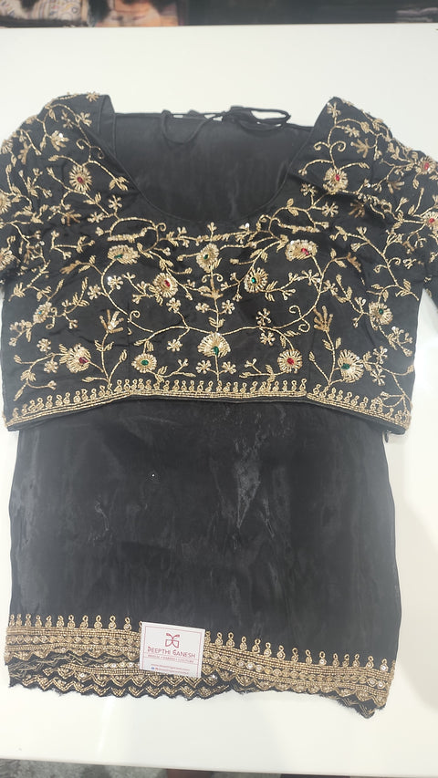 Cocktail Saree Black