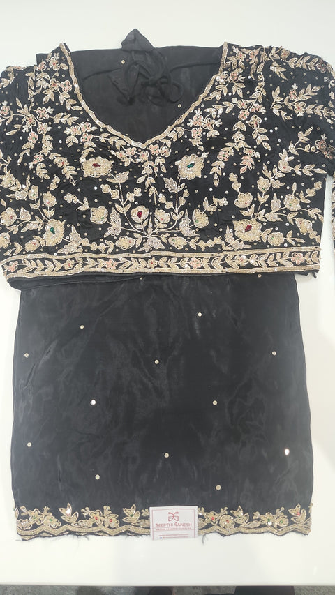Cocktail Saree Black 2