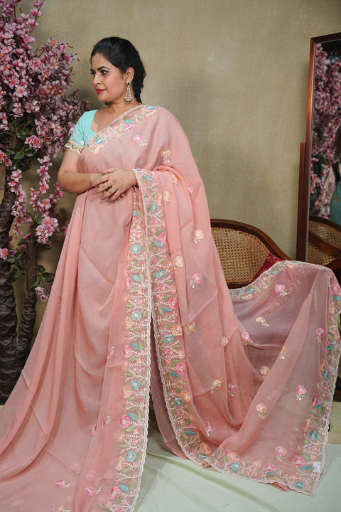Fancy Chinon Sarees