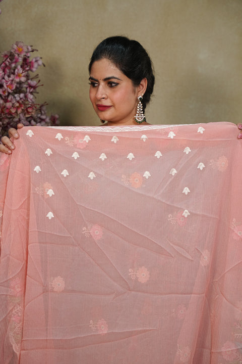 Fancy Chinon Sarees
