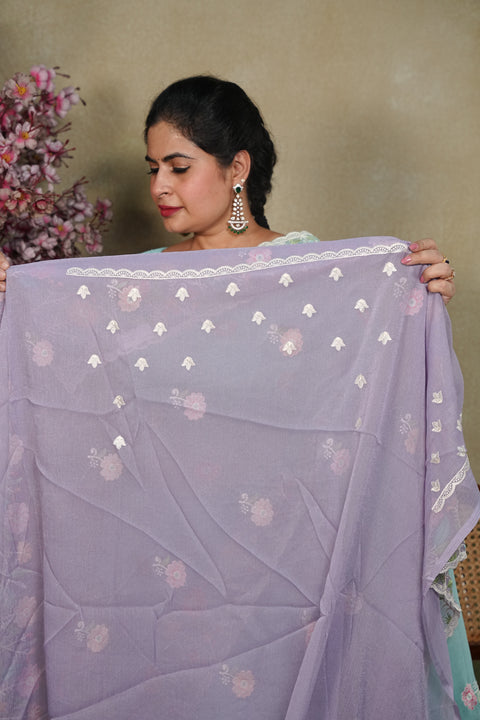 Fancy Chinon Sarees