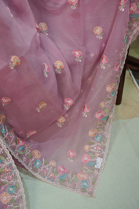 Fancy Chinon Sarees