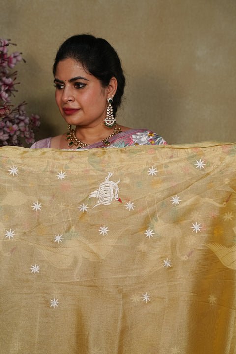 Fancy Tissue Organza Sarees
