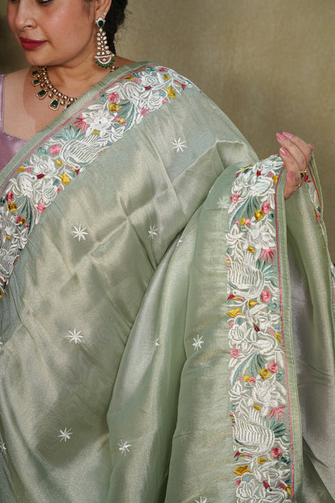Fancy Tissue Organza Sarees