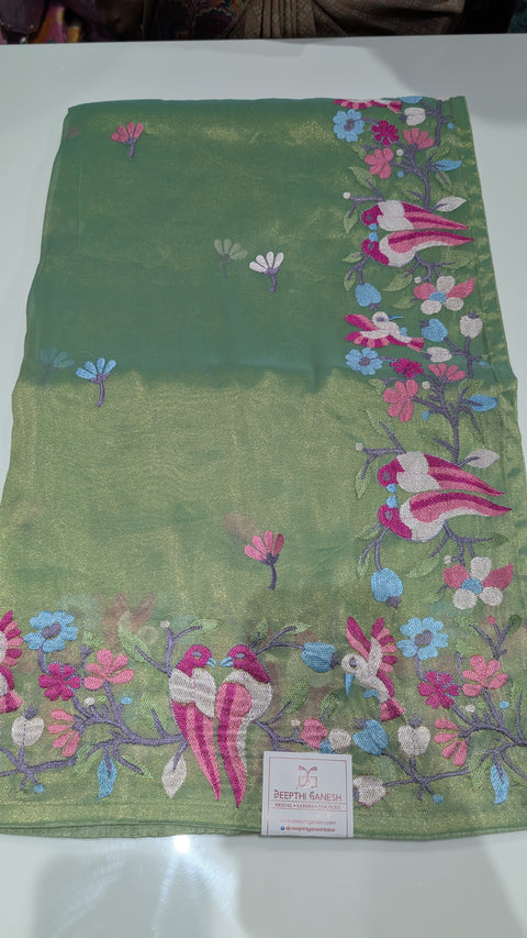 Pure Tissue Party Wear Sarees 1