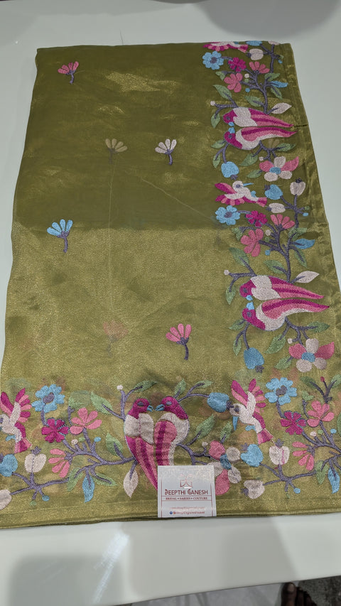 Pure Tissue Party Wear Sarees 1