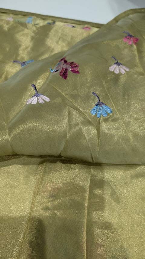Pure Tissue Party Wear Sarees 1