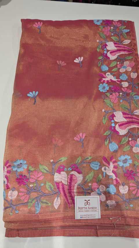 Pure Tissue Party Wear Sarees 1