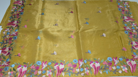 Pure Tissue Party Wear Sarees 1