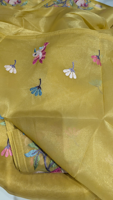 Pure Tissue Party Wear Sarees 1