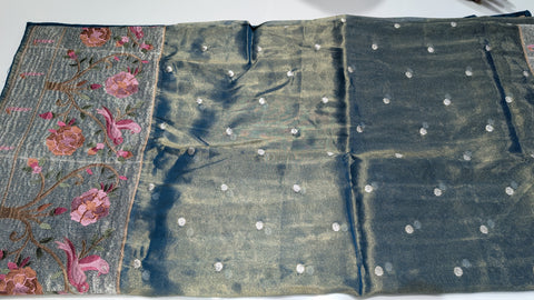 Pure Tissue Party Wear Sarees 2