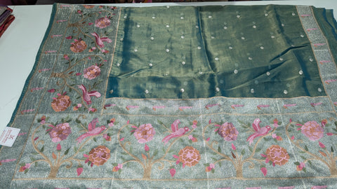 Pure Tissue Party Wear Sarees 2
