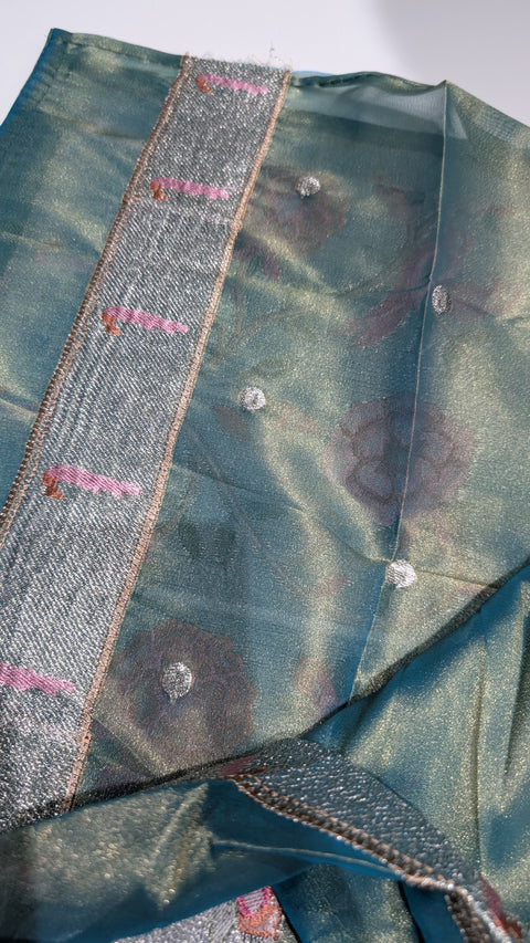 Pure Tissue Party Wear Sarees 2