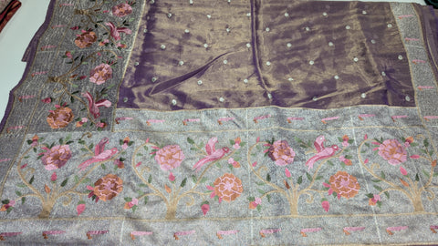 Pure Tissue Party Wear Sarees 2