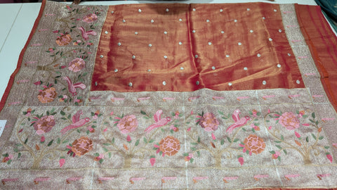 Pure Tissue Party Wear Sarees 2