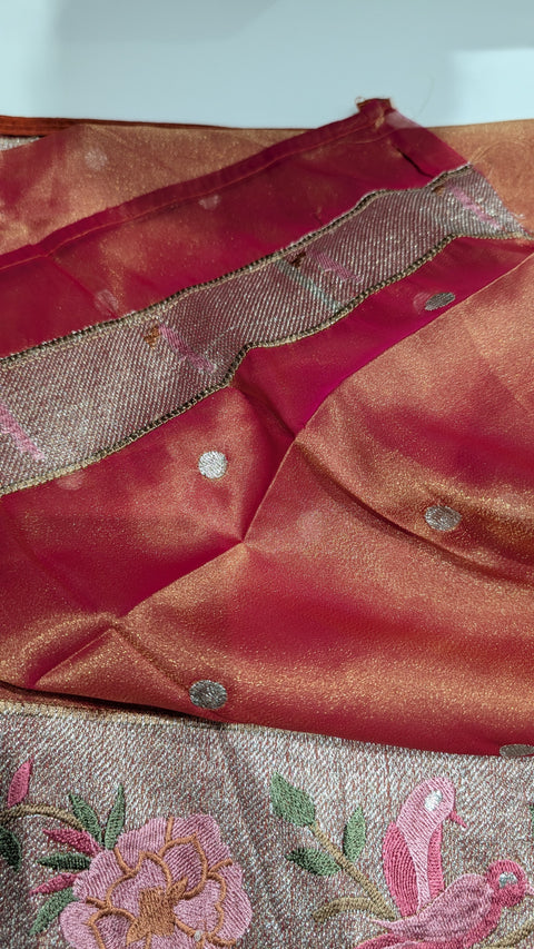 Pure Tissue Party Wear Sarees 2