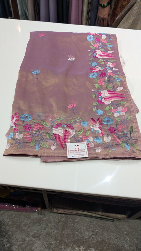 Pure Tissue Party Wear Sarees 1