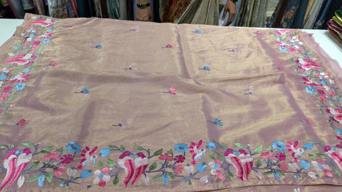 Pure Tissue Party Wear Sarees 1