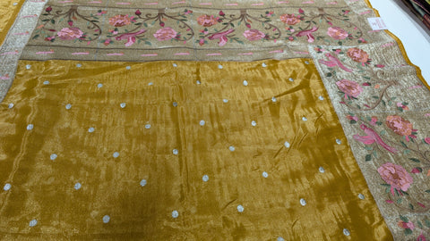 Pure Tissue Party Wear Sarees 2