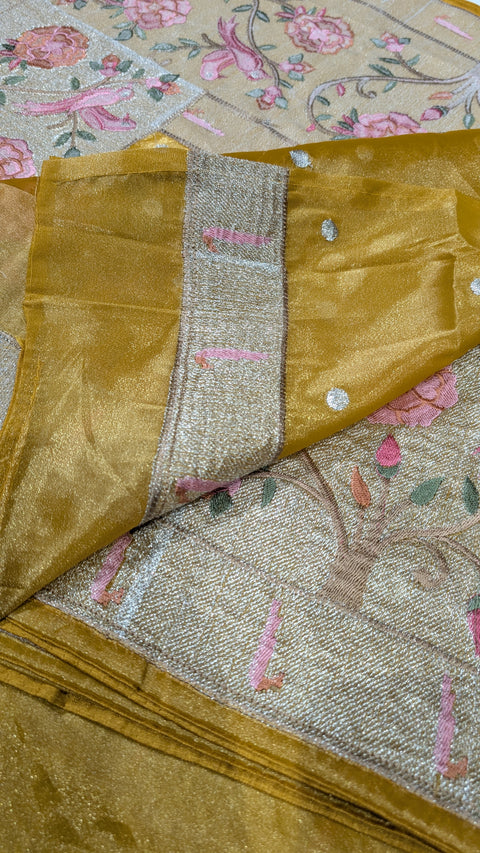 Pure Tissue Party Wear Sarees 2
