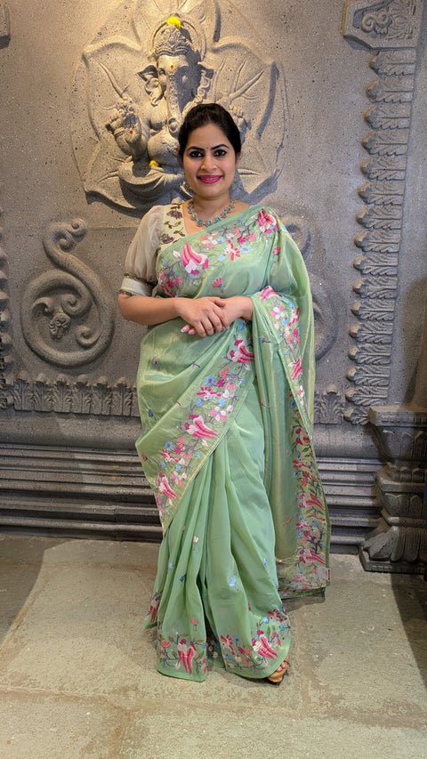 Pure Tissue Party Wear Sarees 1