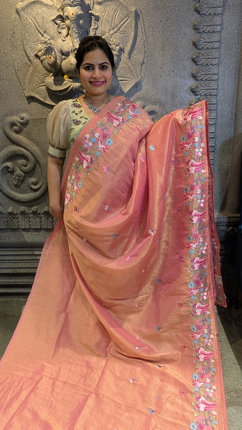 Pure Tissue Party Wear Sarees 1