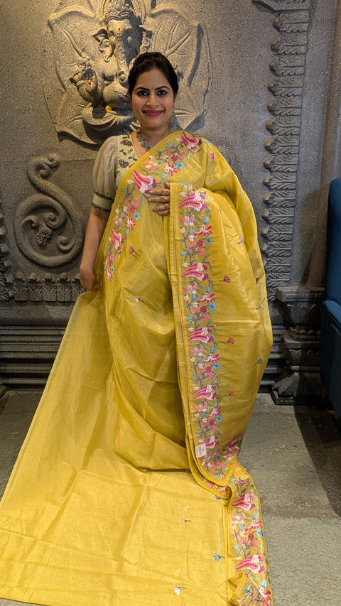 Pure Tissue Party Wear Sarees 1