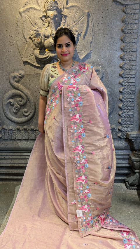 Pure Tissue Party Wear Sarees 1