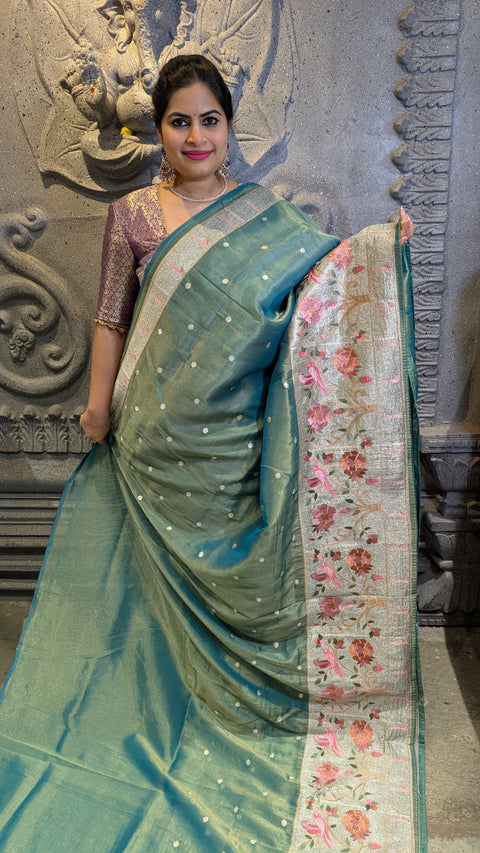 Pure Tissue Party Wear Sarees 2