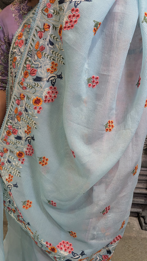 Crushed Fabric Sarees